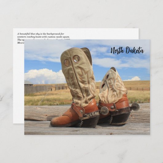 Boots from North Dakota ポストカード (正面/裏面)