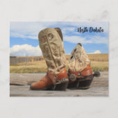 Boots from North Dakota ポストカード (正面)