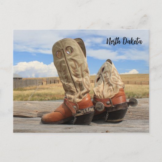 Boots from North Dakota ポストカード (正面)