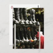 Boots Galore at Camden Markets，ロンドンはがき ポストカード (正面/裏面)