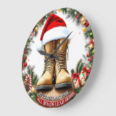 Boots Home Roads Lead ラージ壁時計 (傾斜)