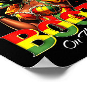 Boots On The Ground Afro Black Woman African Black ポスター (角)