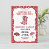 Boots On The Ground Birthday Invitation 招待状 (スタンド正面)