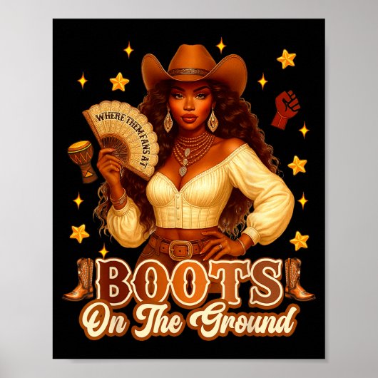 Boots On The Ground Black History Cowgirl Where Th ポスター (正面)