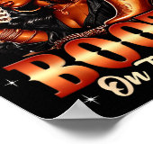 Boots On The Ground Cowgirl Black Women Africa Bla ポスター (角)