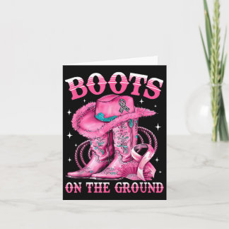 Boots On The Ground Cowgirl Western Breast Cancer  カード