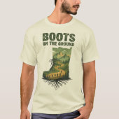 Boots on the Ground T Shirt - Double Exposure Art Tシャツ (正面)