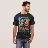 Boots Or Bows Great Grandma Loves You Gender Revea Tシャツ (正面フル)
