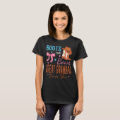 Boots Or Bows Great Grandpa Loves You Gender Revea Tシャツ (正面フル)