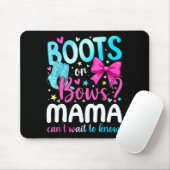 Boots Or Bows Mama Loves You Gender Reveal Party  マウスパッド (マウス)