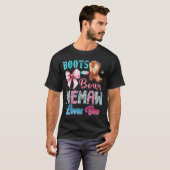 Boots Or Bows Memaw Loves You Gender Reveal Wester Tシャツ (正面フル)