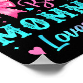 Boots Or Bows Momma Loves You Gender Reveal Family ポスター (角)