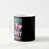 Boots Or Bows Mommy Loves You Gender Reveal Family コーヒーマグカップ (正面左)