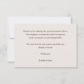 Boots Or Bows Western Chic Gender Reveal サンキューカード (裏面)