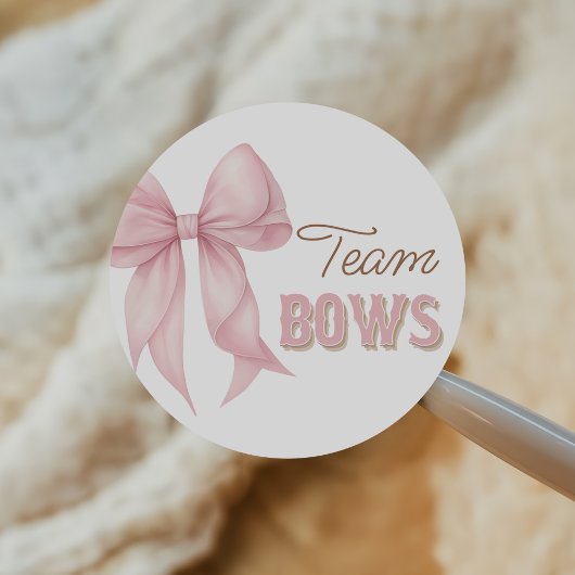 Boots or Bows Western Gender Reveal Voting ラウンドシール