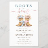 Boots or Bows Western Theme Gender Reveal Budget チラシ (正面)