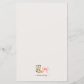 Boots or Bows Western Theme Gender Reveal Budget チラシ (裏面)
