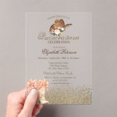 Boots Quinceañera  アクリル招待状 (インサイチュ (ポータブル))