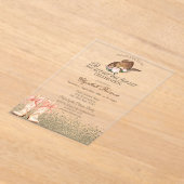 Boots Quinceañera  アクリル招待状 (レイダウン)