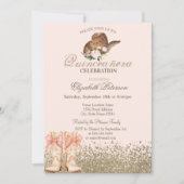 Boots Quinceañera  招待状 (正面)