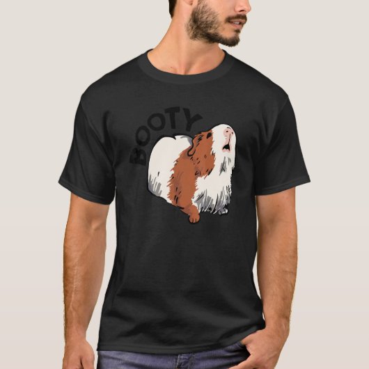 Booty Pig Graphic Guinea Pig Owner Pet Cavy Animal Tシャツ (正面)