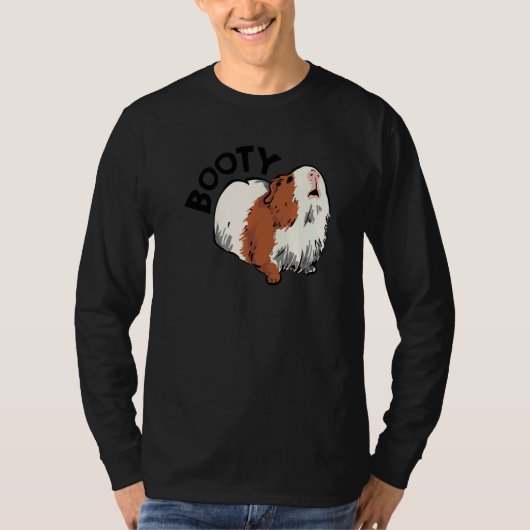 Booty Pig Graphic Guinea Pig Owner Pet Cavy Animal Tシャツ (正面)