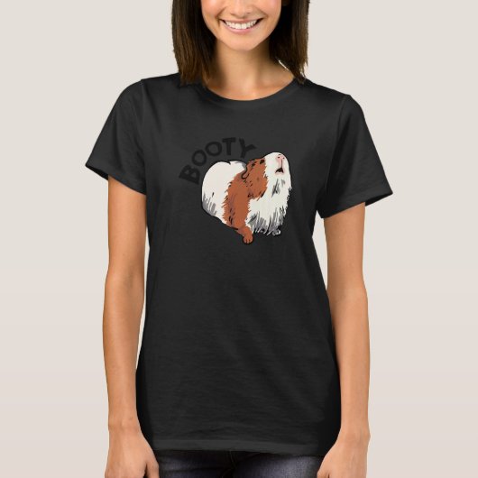 Booty Pig Graphic Guinea Pig Owner Pet Cavy Animal Tシャツ (正面)