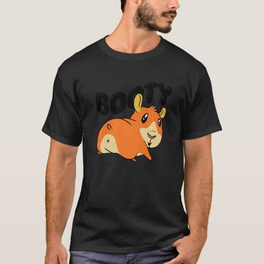 Booty Pig Graphic Guinea Pig Owner Pet Cavy Animal Tシャツ (正面)