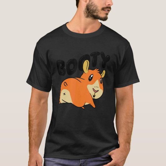 Booty Pig Graphic Guinea Pig Owner Pet Cavy Animal Tシャツ (正面)