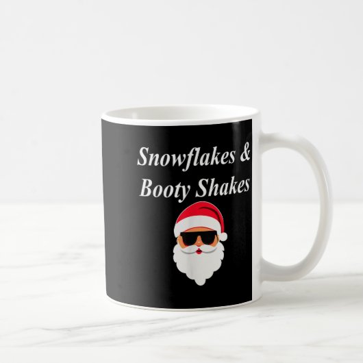 Booty Shake Christmas Funny Naughty Dirty Raunchy  コーヒーマグカップ (右)