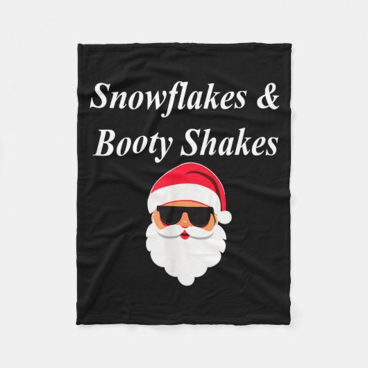 Booty Shake Christmas Funny Naughty Dirty Raunchy  フリースブランケット (正面)