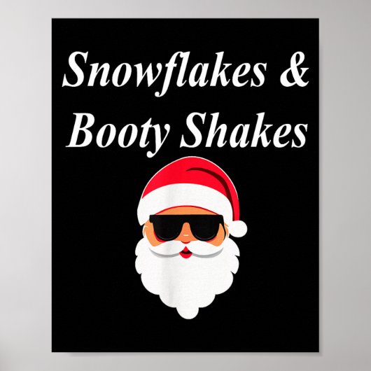 Booty Shake Christmas Funny Naughty Dirty Raunchy  ポスター (正面)