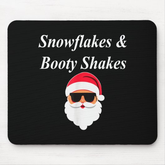 Booty Shake Christmas Funny Naughty Dirty Raunchy マウスパッド (正面)