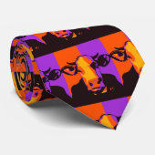 BOOvine Halloween Pop Art Cow Neck Tie ネクタイ (ロール)