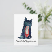 BoozaBelleオーガニック ポストカード (スタンド正面)