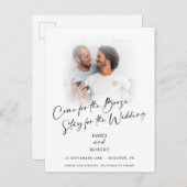 Booze写真来のおもしろいDate Announcemenを保存 案内ポストカード (正面/裏面)