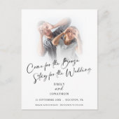 Booze写真来のおもしろいDate Announcemenを保存 案内ポストカード (正面)