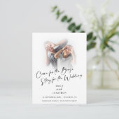 Booze写真来のおもしろいDate Announcemenを保存 案内ポストカード (スタンド正面)