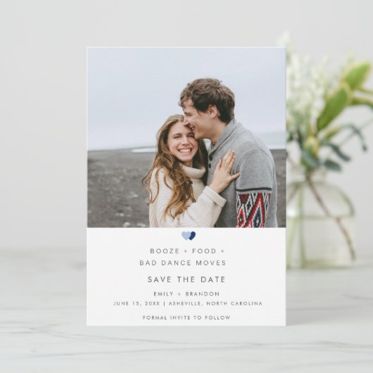 Booze おもしろい Bad Dance Movesの結婚写真 セーブザデート (スタンド正面)