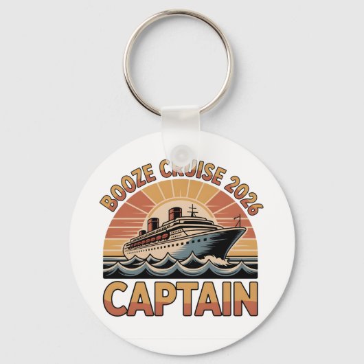 Booze Cruise 2026 The Captain Funny Matching   キーホルダー (正面)