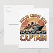 Booze Cruise 2026 The Captain Funny Matching   案内ポストカード (正面/裏面)