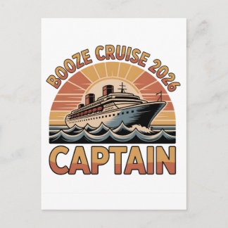 Booze Cruise 2026 The Captain Funny Matching   案内ポストカード