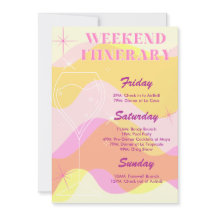 Boozy & Groovyバチェロレッテ週末の日程