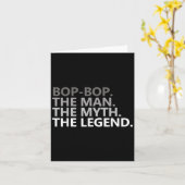 Bop-bop The Man The Myth The Legend Funny Grandpa カード (黄色い花)