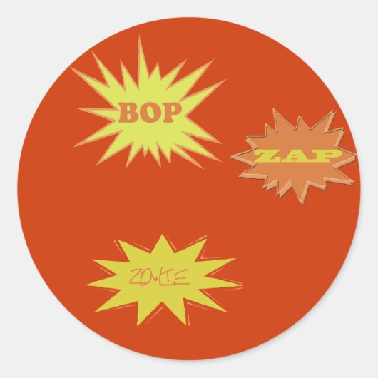 BOP ZAPゾウィーレトロ ラウンドシール (正面)