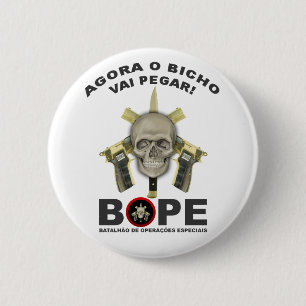 BOPE -ブラジルの警察 缶バッジ