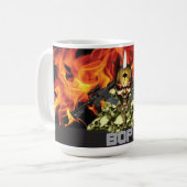 BOPE CAVEIRA NO INFERNO コーヒーマグカップ (正面左)