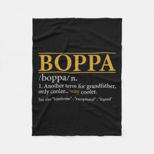 Boppa定義父の日ギフトグランドパギフト フリースブランケット