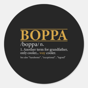Boppa定義父の日ギフトグランドパギフト ラウンドシール