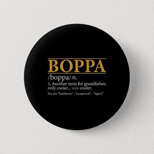 Boppa定義父の日ギフトグランドパギフト 缶バッジ (正面)